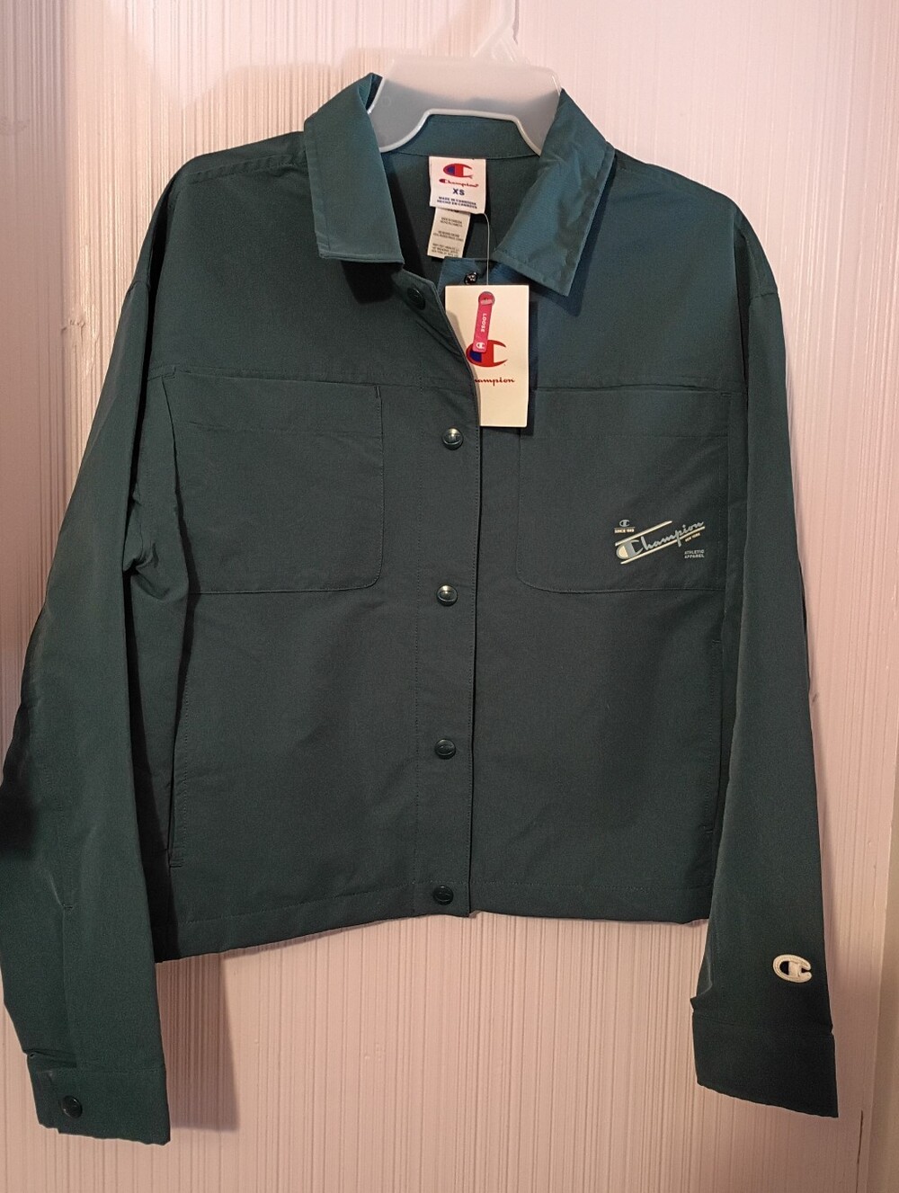 New! Champion Women's Snap Front Top Jacket Layering Piece Size XS